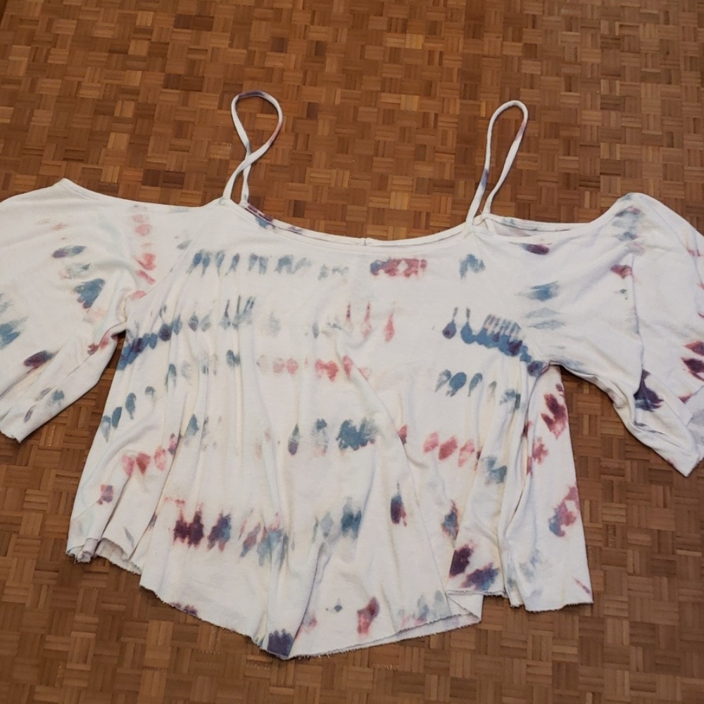 Cropped tie died tank